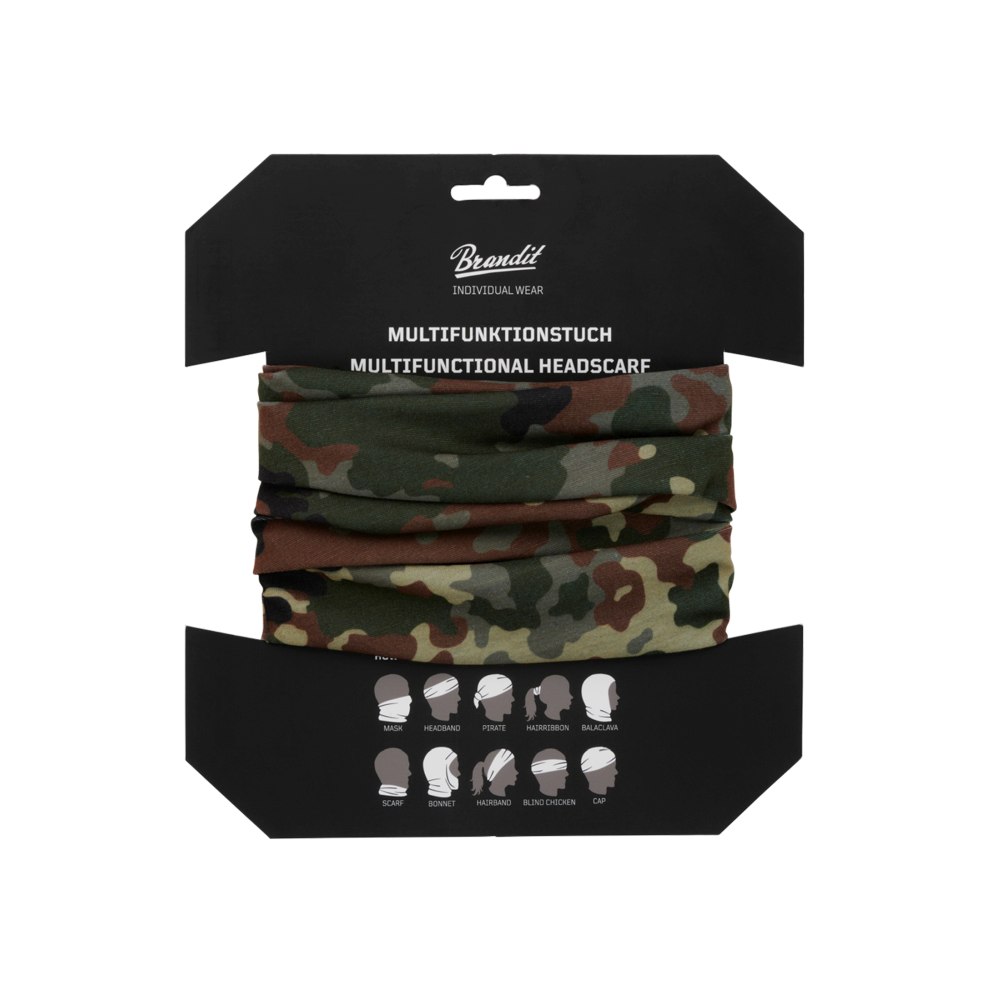 Brandit - Multifunktionstuch flecktarn Halswarmer/Sjaal - One size - Groen